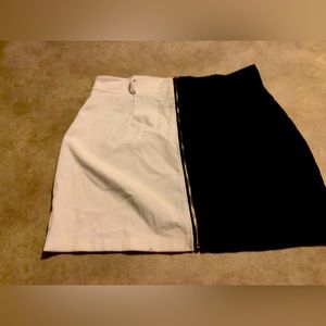 Black and white skirt